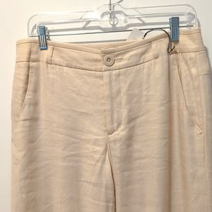 CAbi Everly Linen blend Pant NWT Size 6L